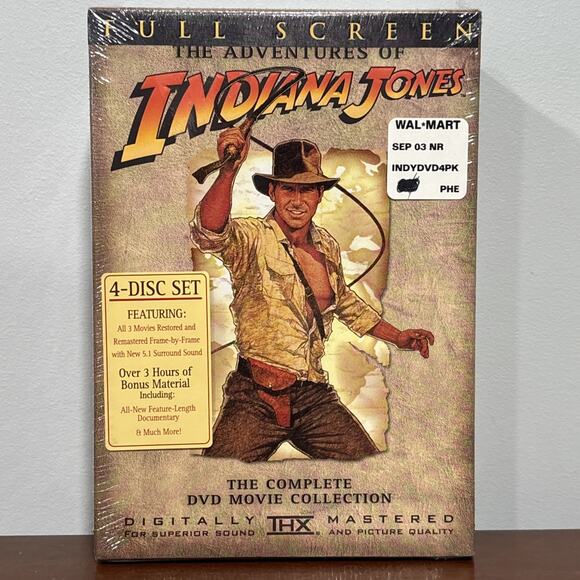 Other - Indiana Jones - The Adventure Collection (DVD, 2003, 4-Disc Set, Full Frame)